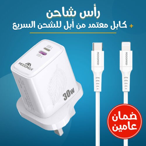 رأس شاحن وكابل