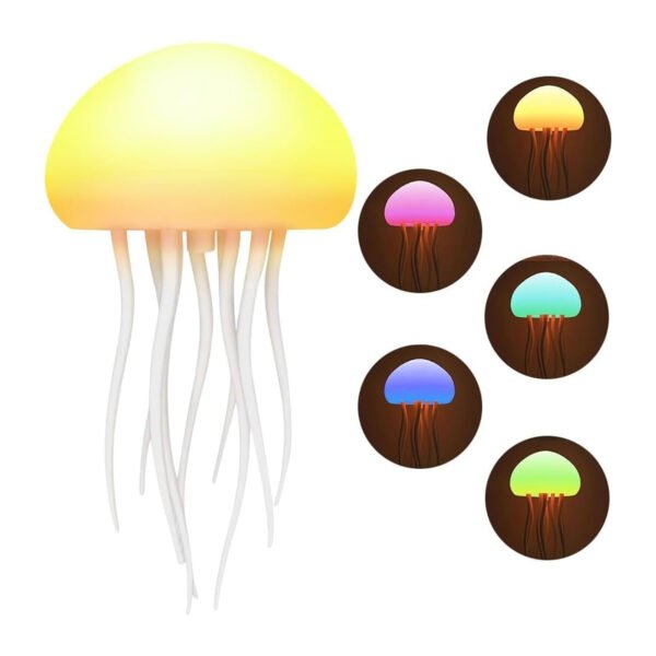 Jellyfish-shaped floating light bulb