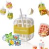 2-in-1 Juice Bottle & Ice Cube Make