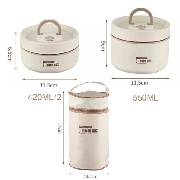 Portable Food Container Set with Special Bag