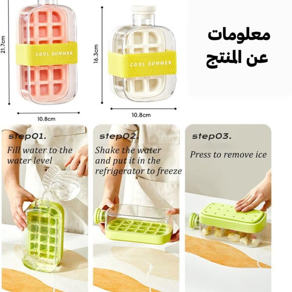 2-in-1 Juice Bottle & Ice Cube Make