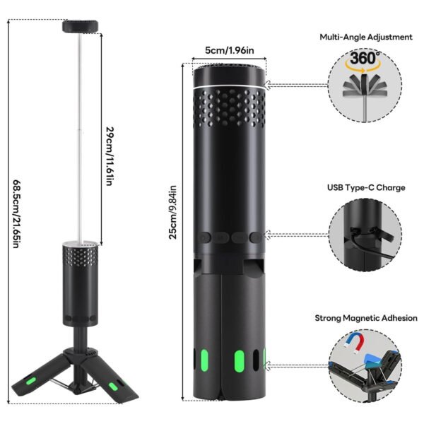 راعى الكشتات فانوس متعدد الاستخدامات مع بور بنك من DLC ضمان عاميين