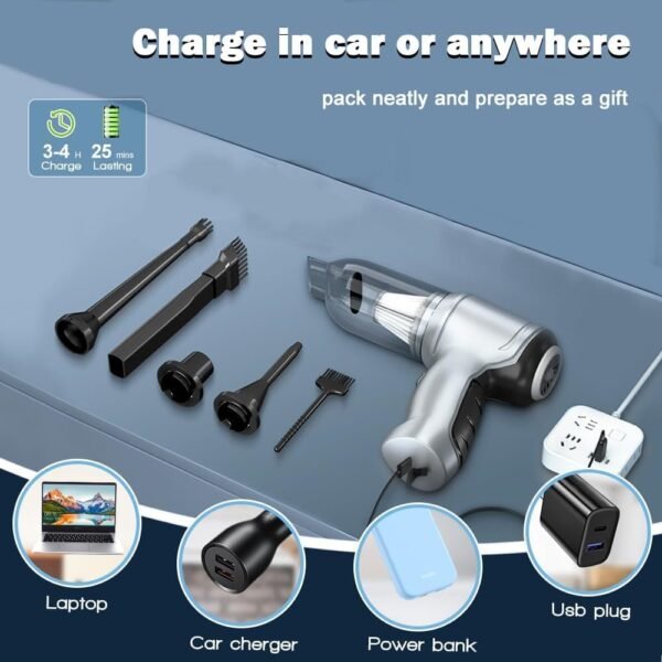 مكنسة كهربائية لاسلكية محمولة باليد من Denx بضمان عامين