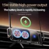 حامل هاتف مغناطيسي للسيارة مع شحن لاسلكي سريع