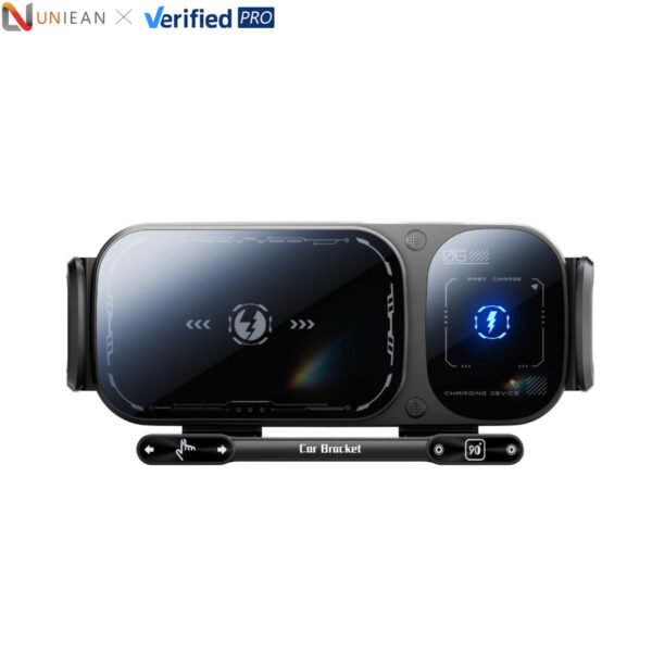 حامل هاتف مغناطيسي للسيارة مع شحن لاسلكي سريع