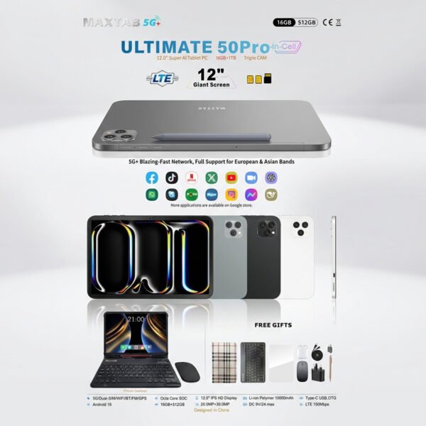 تابلت 12 بوصة ضمان 6 شهور  لاول مرة بالمملكة