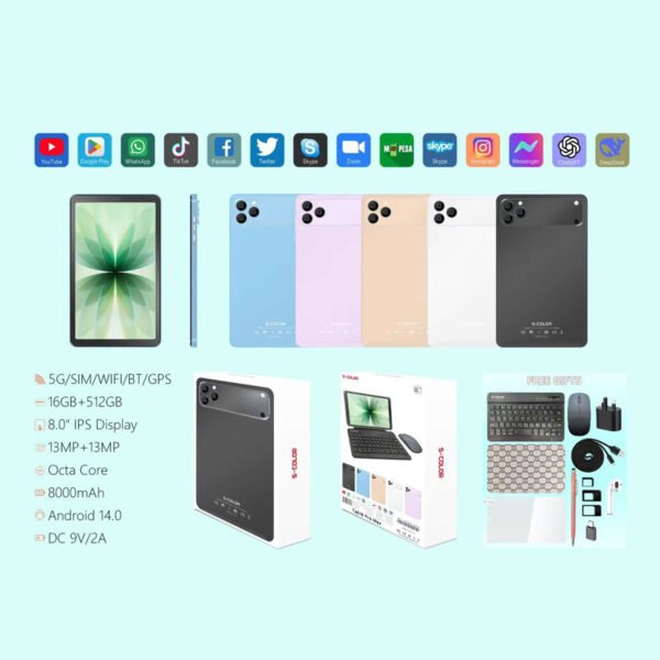 تابلت 8 إنش 17 Pro Max ضمان عام